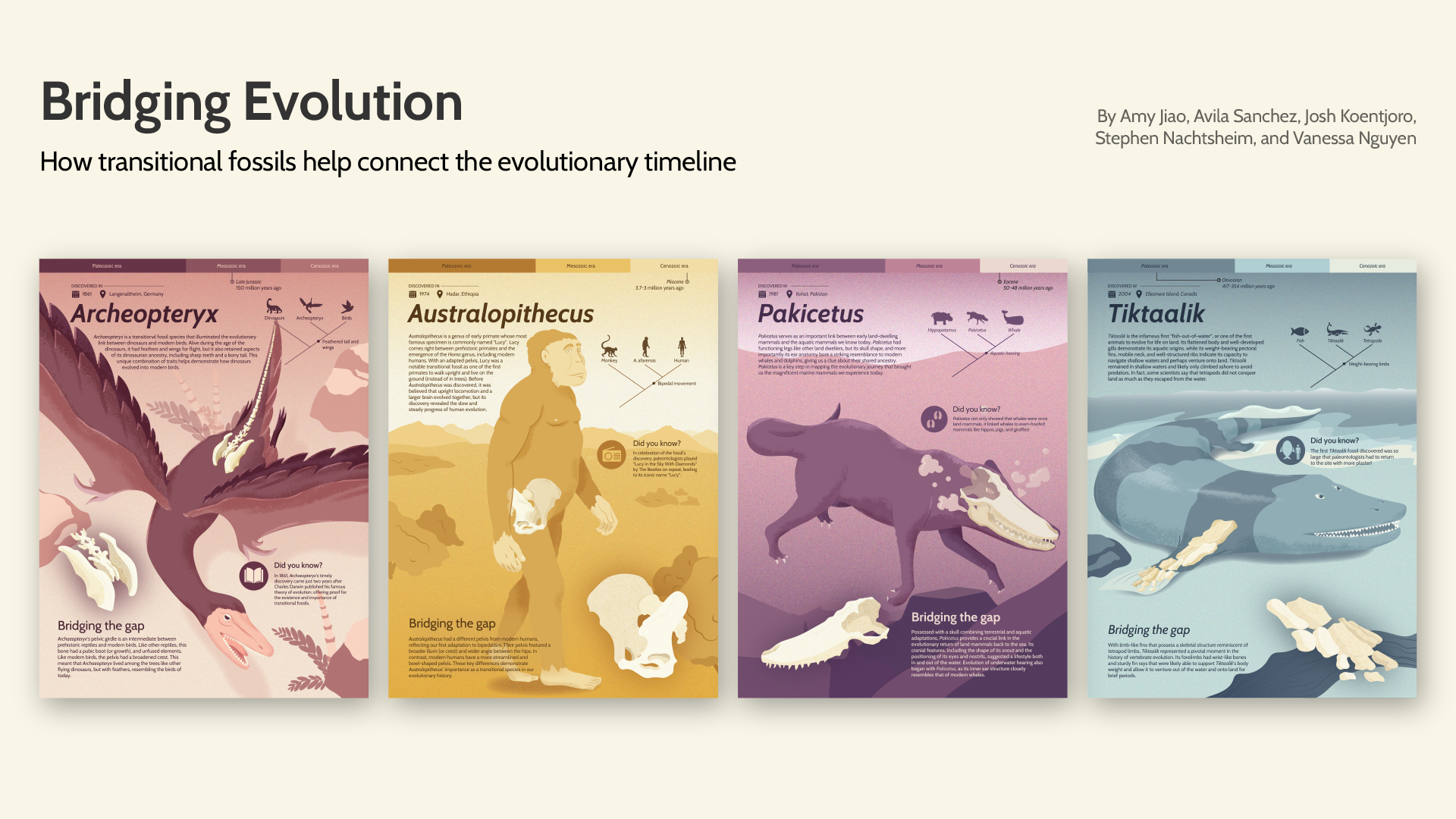 Bridging Evolution posters